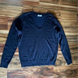 Calvin Klein light weight v neck sweater navy